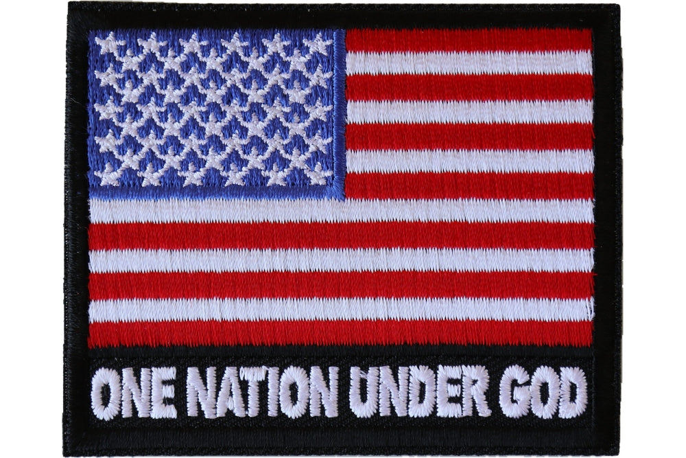 Christian Patches One Nation Under God American Flag Patch