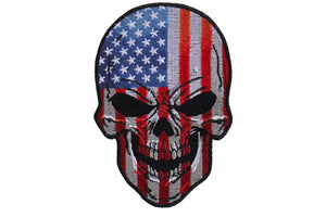 Skull Patches American Flag Small Skull Patch